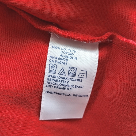 Tommy Hilfiger Red Cotton Knit Pullover Long sleeves Top Size M - Picture 6 of 6